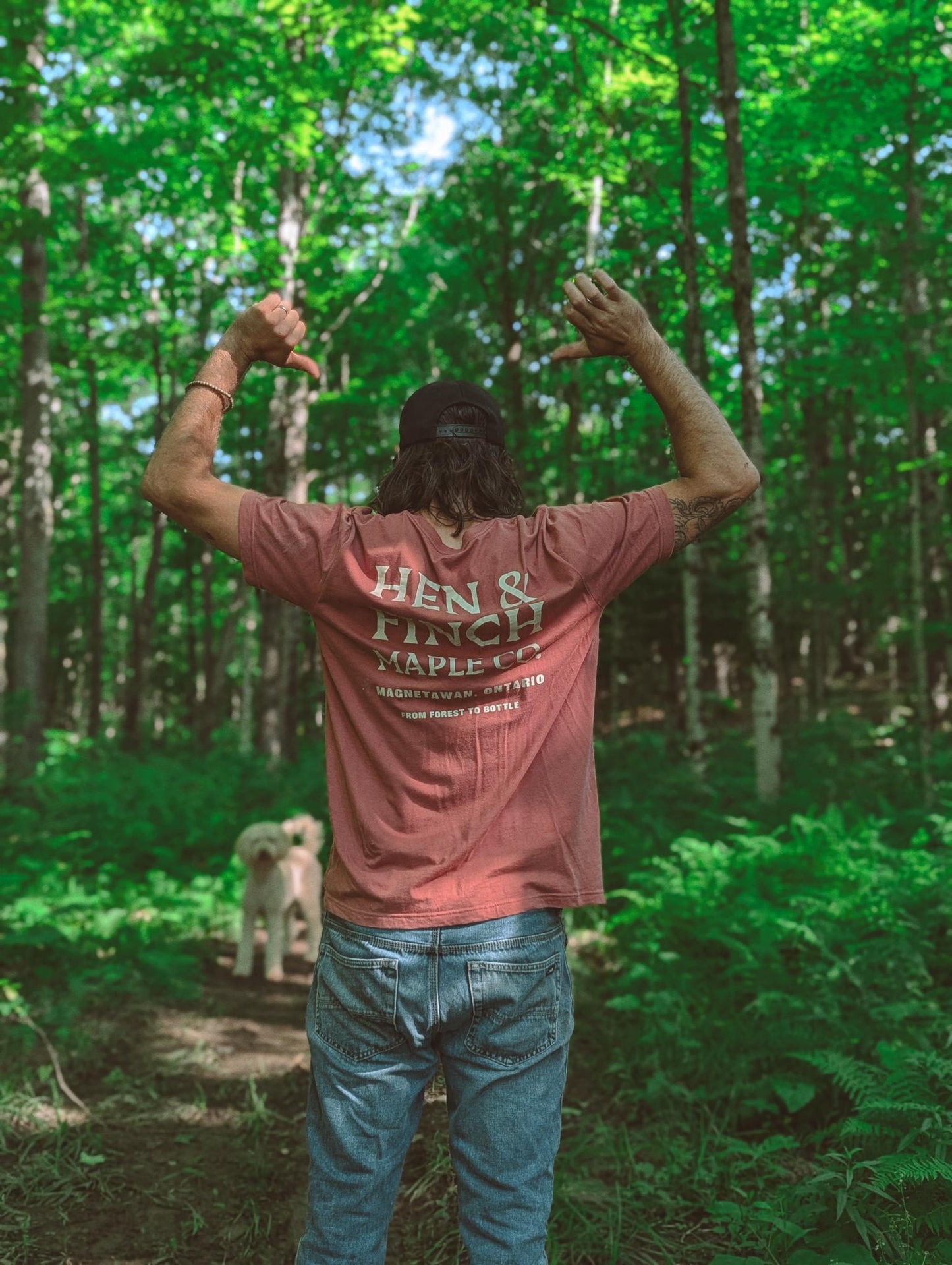 Hen & Finch Maple T-Shirt (Clay)